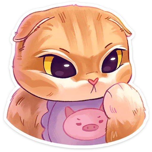 👊 Стикер «Котёнок Мявс» для Telegram