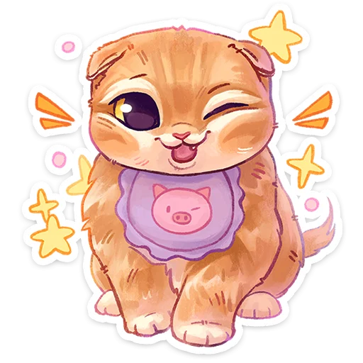 😉 Стикер «Котёнок Мявс» для Telegram