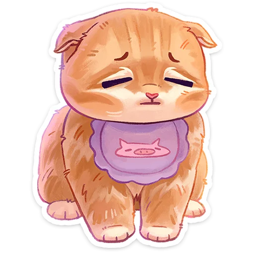😑 Стикер «Котёнок Мявс» для Telegram