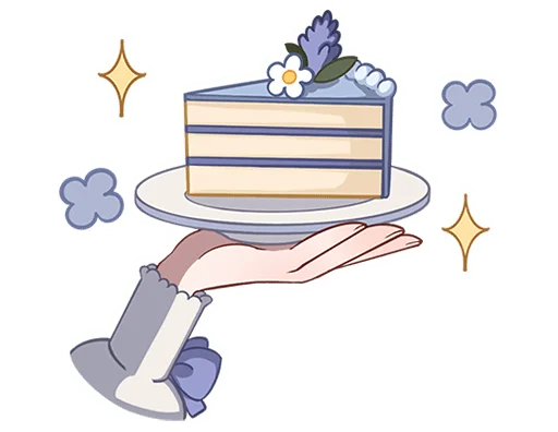 🍰 Стикер «Мяути без надписей» для Telegram