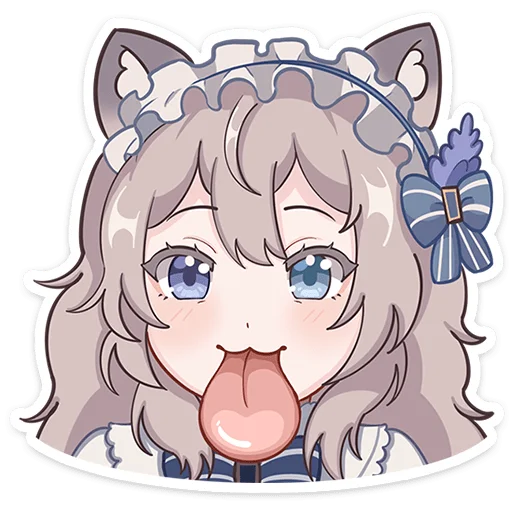 😛 Стикер «Мяути без надписей» для Telegram