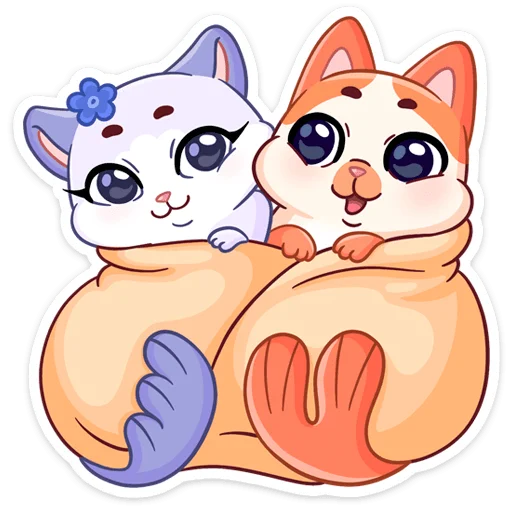 😌 Стикер «Миу-Мяу и Кусалочка» для Telegram