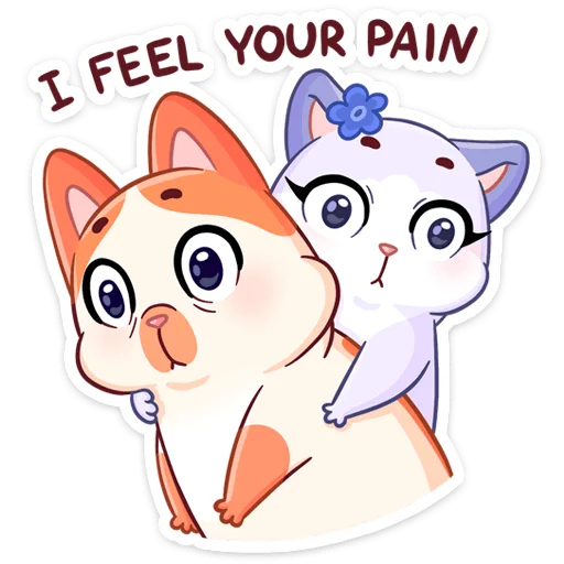 😣 Стикер «Миу-Мяу и Кусалочка» для Telegram
