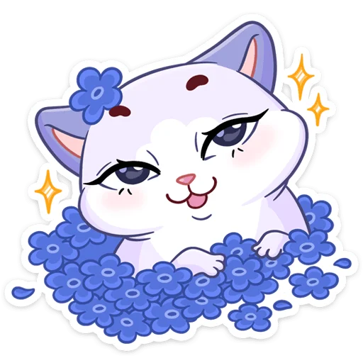 😊 Стикер «Миу-Мяу и Кусалочка» для Telegram