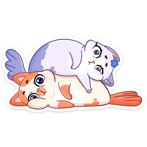 😌 Стикер «Миу-Мяу и Кусалочка» для Telegram