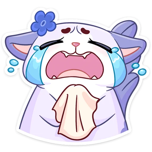 😭 Стикер «Миу-Мяу и Кусалочка» для Telegram