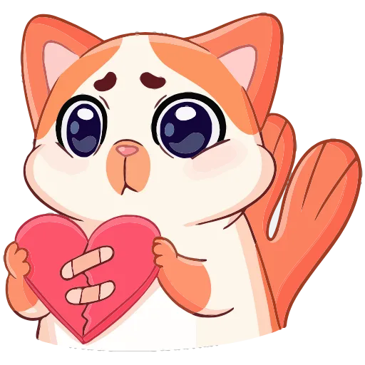 💔 Эмодзи «Миу-Мяу и Кусалочка» для Telegram