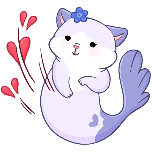 💔 Эмодзи «Миу-Мяу и Кусалочка» для Telegram