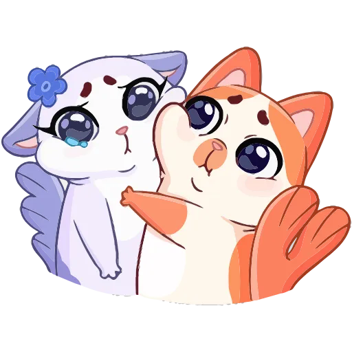 🤗 Эмодзи «Миу-Мяу и Кусалочка» для Telegram