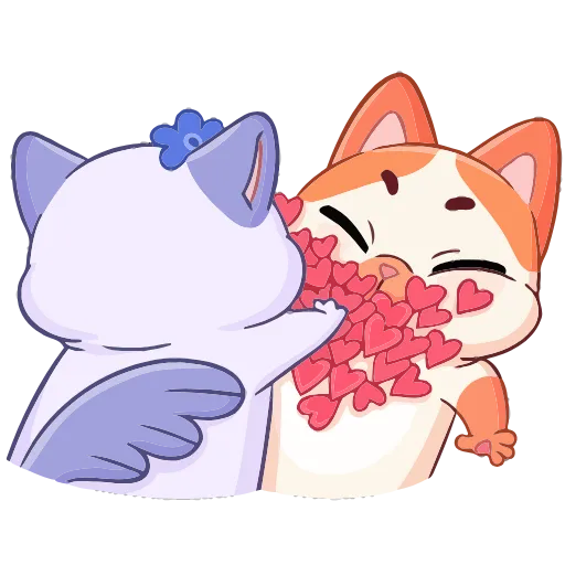 ❤️ Эмодзи «Миу-Мяу и Кусалочка» для Telegram