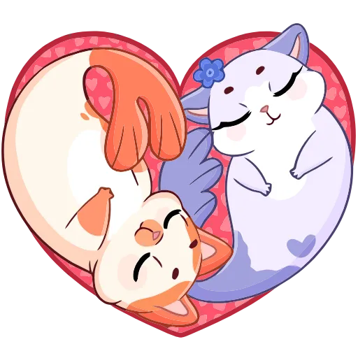 ❤️ Эмодзи «Миу-Мяу и Кусалочка» для Telegram