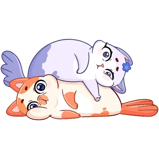 😐 Эмодзи «Миу-Мяу и Кусалочка» для Telegram