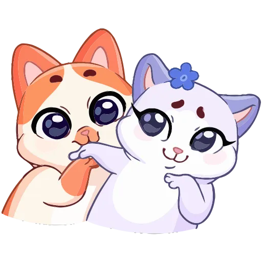 😘 Эмодзи «Миу-Мяу и Кусалочка» для Telegram