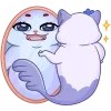 Стикер 22 Миу