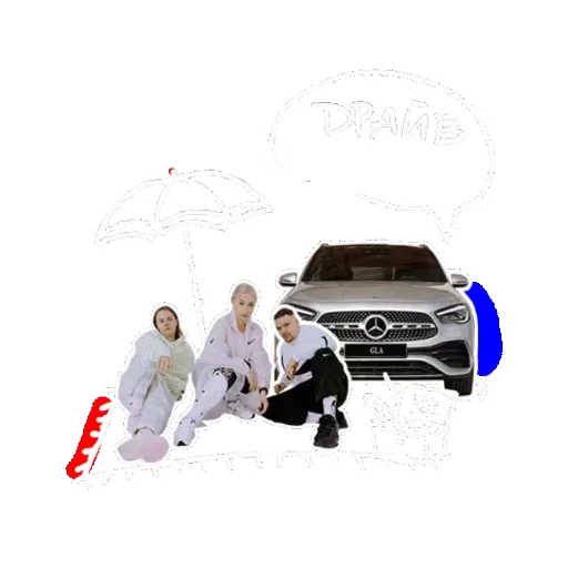 🧺 Стикер «Mercedes» для Telegram