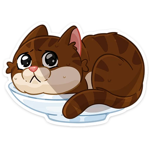 😔 Стикер «Купеческий кот» для Telegram