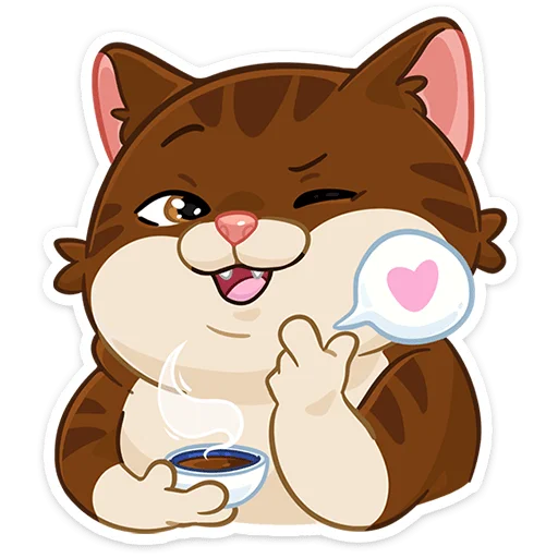 😘 Стикер «Купеческий кот» для Telegram