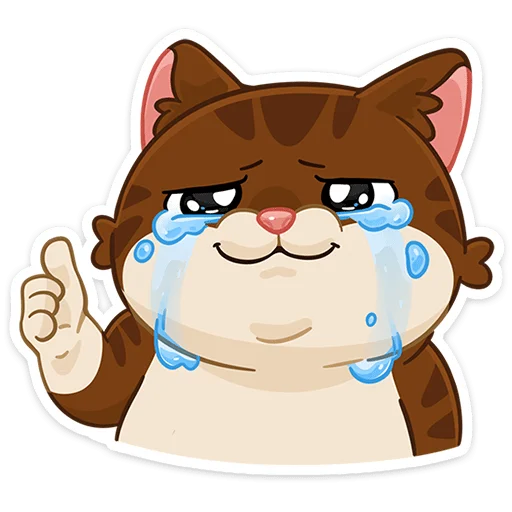 😭 Стикер «Купеческий кот» для Telegram