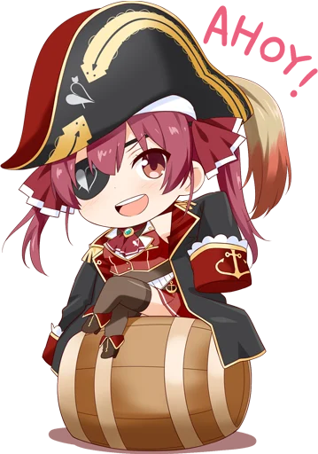 🏴‍☠️ Стикер «Merics Hololive Pack - ホロライブ» для Telegram