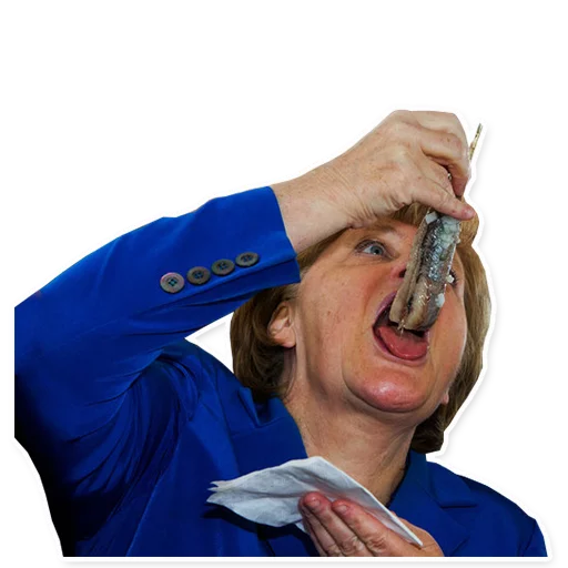 🐟 Стикер «Merkel Pack» для Telegram
