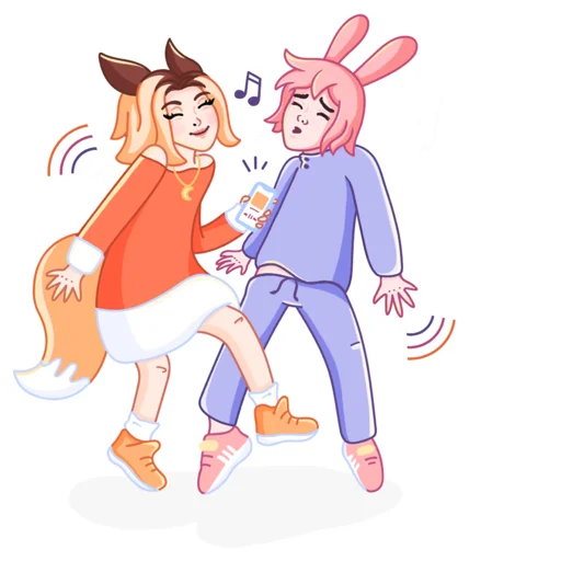 💃 Стикер «Мэри&Крис» для Telegram