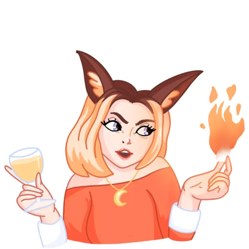 🥂 Стикер «Мэри&Крис» для Telegram