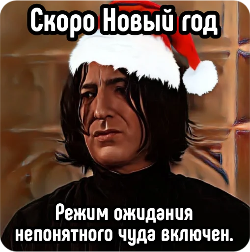 ✨ Стикер «Новогодний Хогвартс» для Telegram