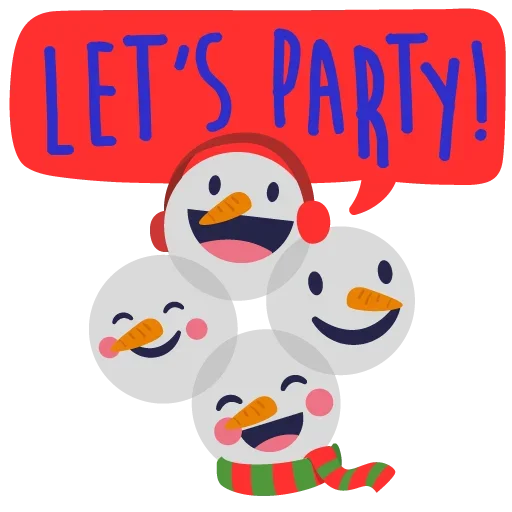 ⛄ Стикер «Merry Christmas» для Telegram