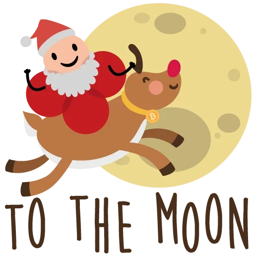 🌕 Стикер «Merry Christmas» для Telegram