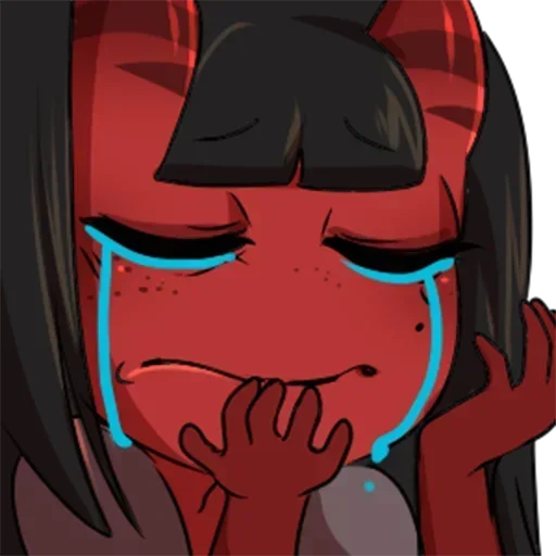 😭 Стикер «meru (merunyaa)» для Telegram