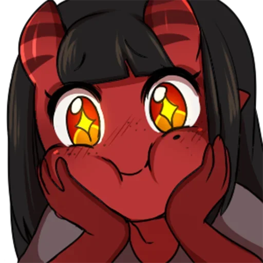Стикерпак Meru the succubus для Telegram — скачать