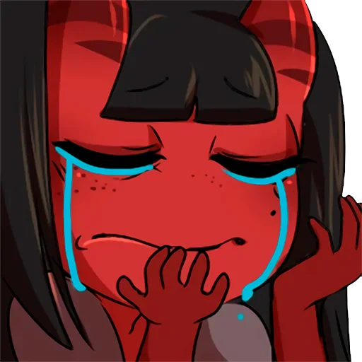 😭 Стикер «Meru Static» для Telegram