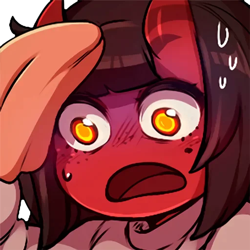 😰 Стикер «Meru Static» для Telegram