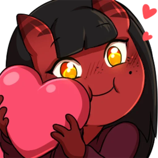 ❤ Стикер «Meru Succubus» для Telegram