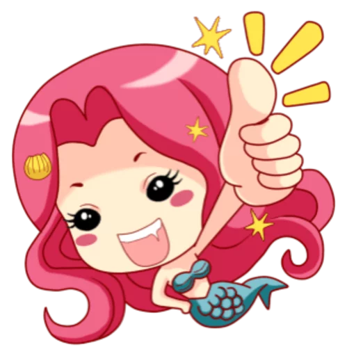 Стикерпак Mervenus Sweet Mermaid Of The Sea для Telegram