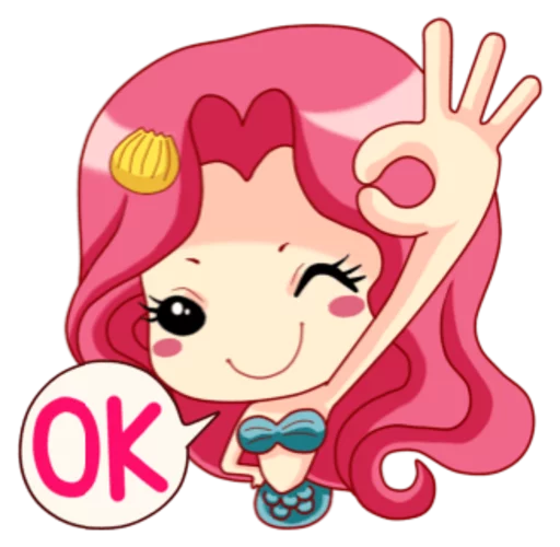 👌 Стикер «Mervenus Sweet Mermaid Of The Sea» для Telegram