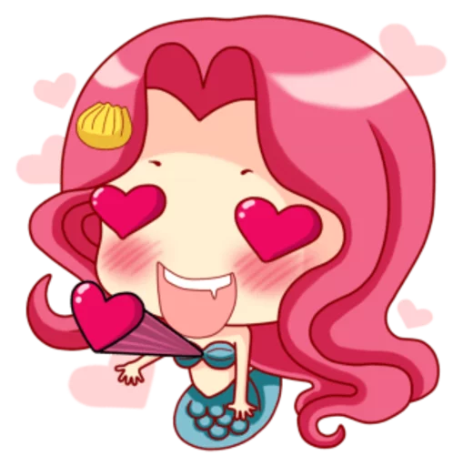 😍 Стикер «Mervenus Sweet Mermaid Of The Sea» для Telegram