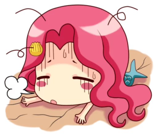 😥 Стикер «Mervenus Sweet Mermaid Of The Sea» для Telegram