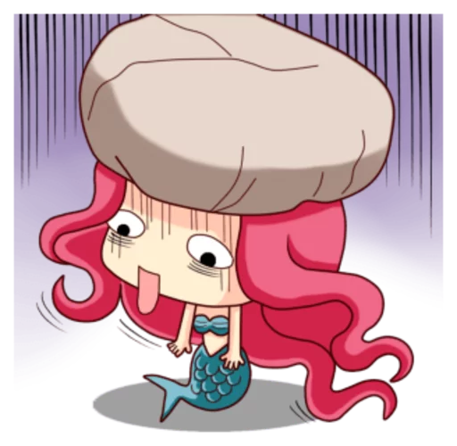 😰 Стикер «Mervenus Sweet Mermaid Of The Sea» для Telegram