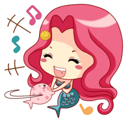 🎶 Стикер «Mervenus Sweet Mermaid Of The Sea» для Telegram