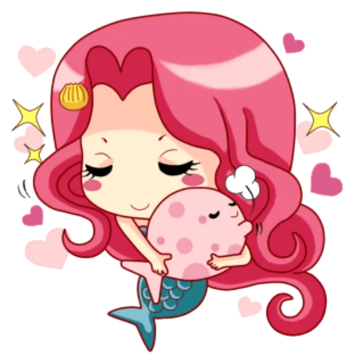 😚 Стикер «Mervenus Sweet Mermaid Of The Sea» для Telegram