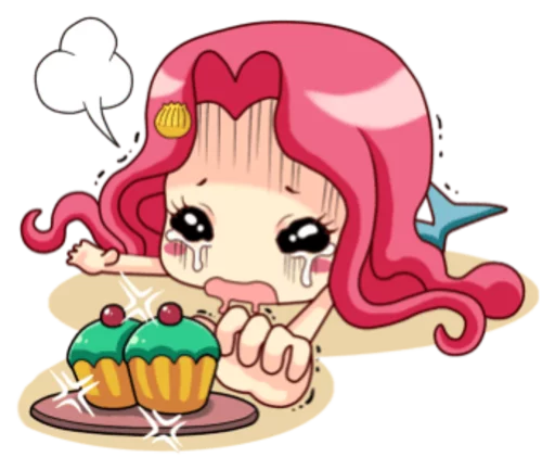 😋 Стикер «Mervenus Sweet Mermaid Of The Sea» для Telegram