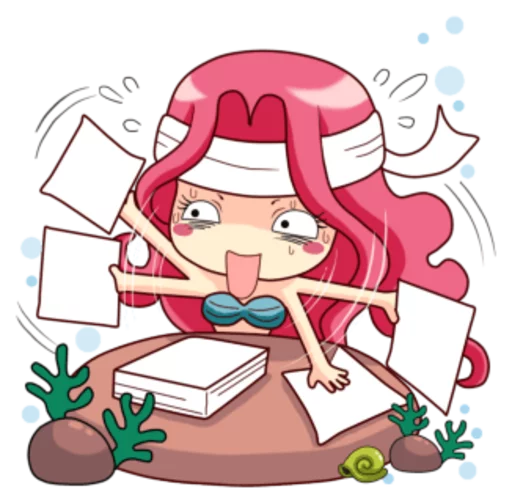 😵 Стикер «Mervenus Sweet Mermaid Of The Sea» для Telegram