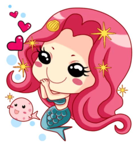 🙉 Стикер «Mervenus Sweet Mermaid Of The Sea» для Telegram