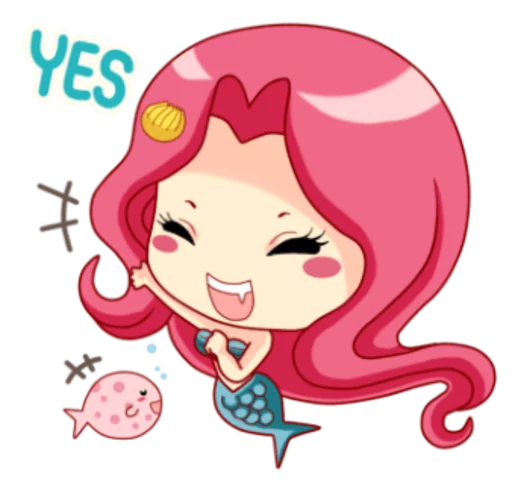 😆 Стикер «Mervenus Sweet Mermaid Of The Sea» для Telegram
