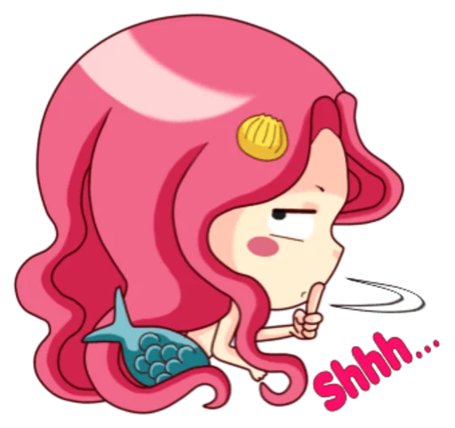 🙊 Стикер «Mervenus Sweet Mermaid Of The Sea» для Telegram