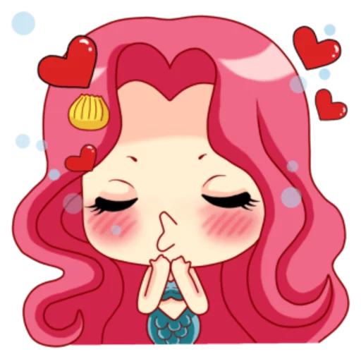 😘 Стикер «Mervenus Sweet Mermaid Of The Sea» для Telegram