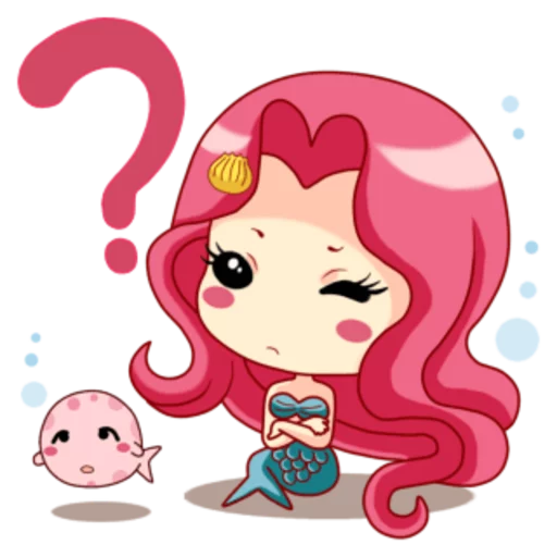 🤔 Стикер «Mervenus Sweet Mermaid Of The Sea» для Telegram