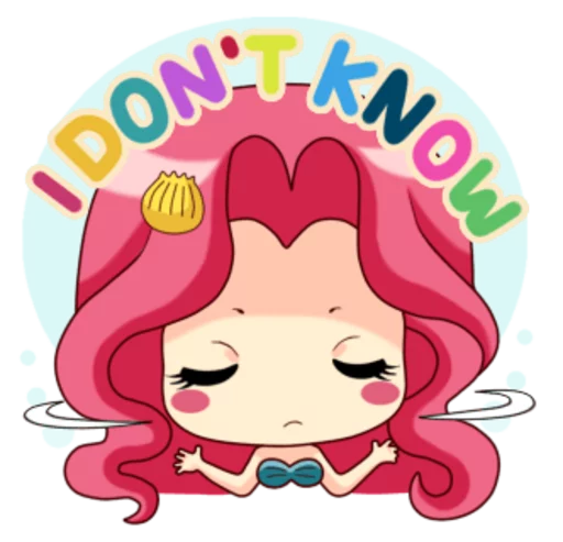 😕 Стикер «Mervenus Sweet Mermaid Of The Sea» для Telegram