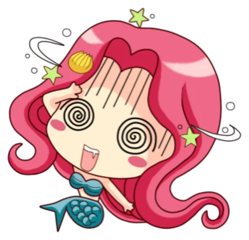 😣 Стикер «Mervenus Sweet Mermaid Of The Sea» для Telegram